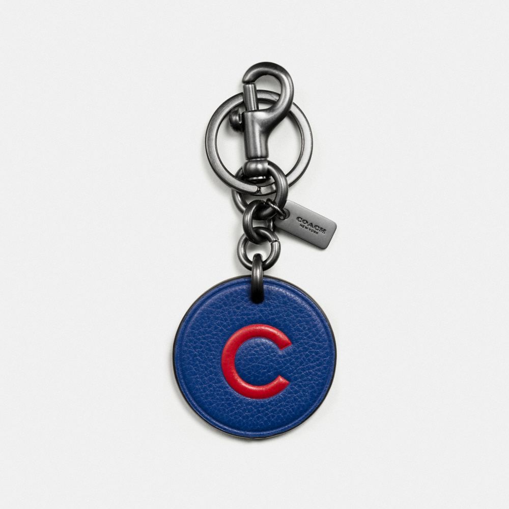 MLB KEY FOB IN LEATHER - COACH f59409 - CHI CUBS