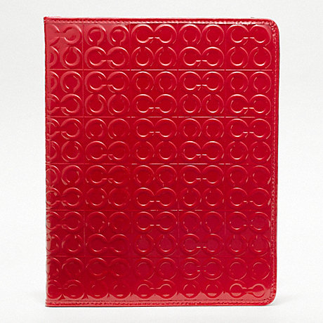 COACH JULIA EMBOSSED PATENT TABLET CASE -  - f61364