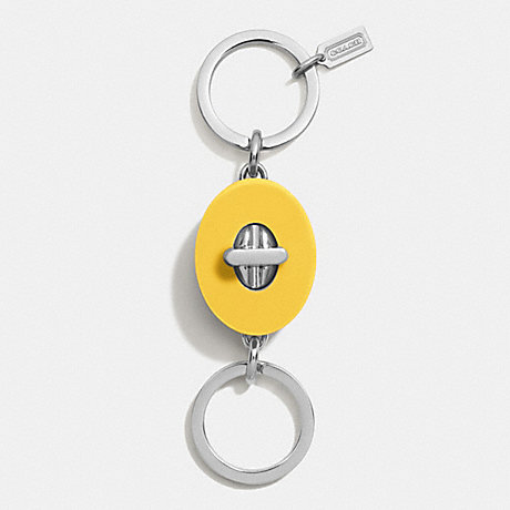 COACH RESIN OVAL TURNLOCK VALET KEY CHAIN - SVCKG - f62192