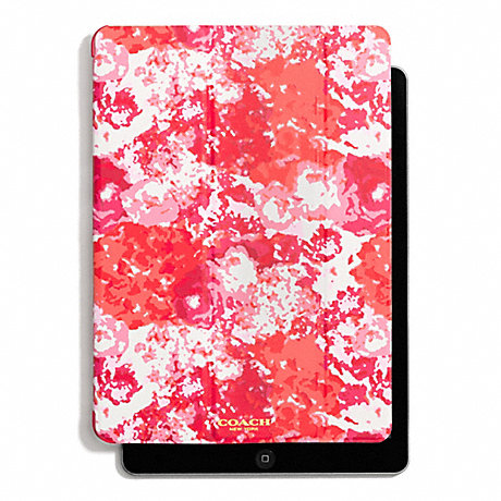 COACH PEYTON FLORAL PRINT TRIFOLD IPAD AIR CASE - PINK MULTICOLOR - f62459