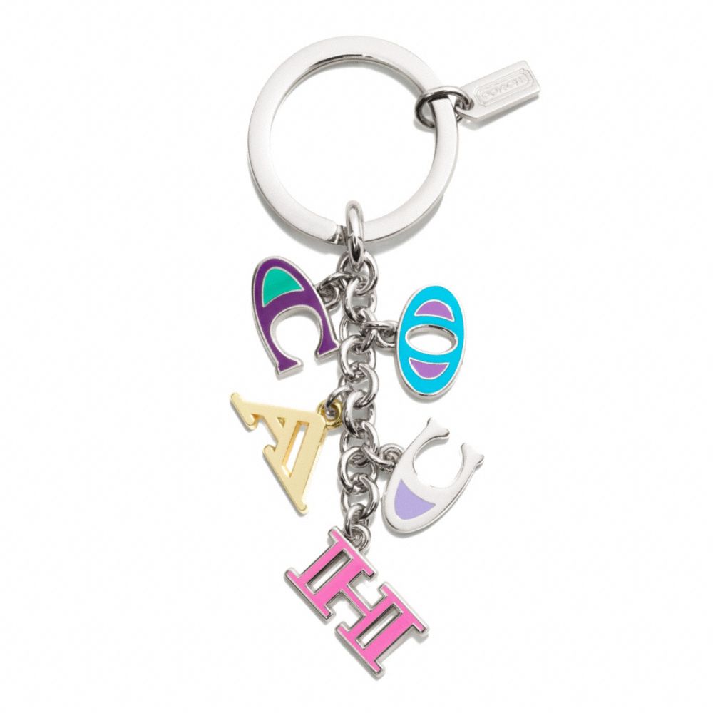 COACH LETTERS MULTI MIX KEY RING - COACH f62741 - 15561