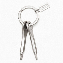 COACH NOVELTY SCREWDRIVER KEY RING - ONE COLOR - F63430