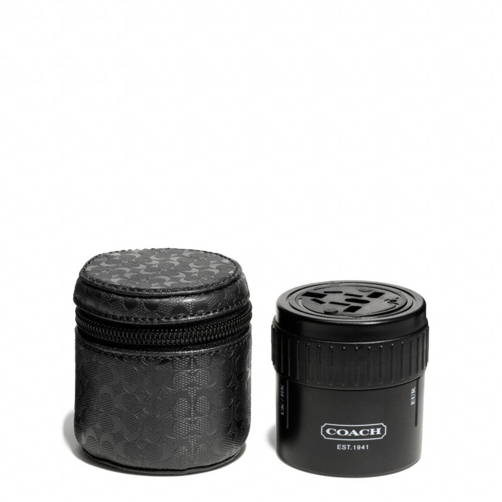 HERITAGE SIGNATURE EMBOSSED PVC TRAVEL ADAPTOR - COACH f63439 - 27885