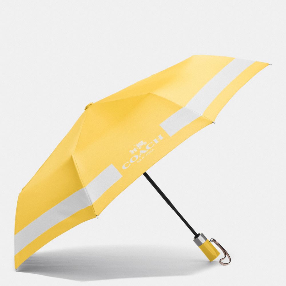 HORSE AND CARRIAGE UMBRELLA - COACH f63689 - SILVER/CANARY/CHALK