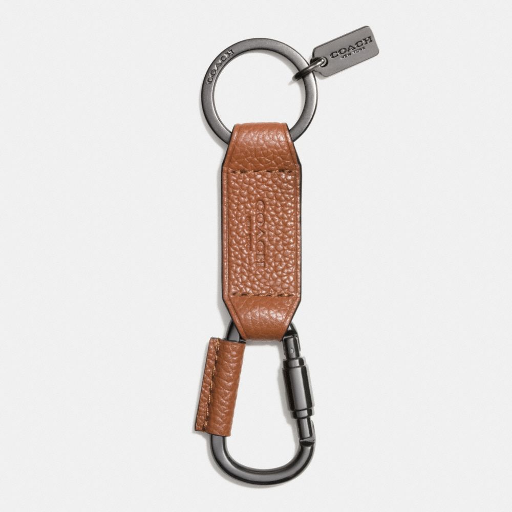 CARABINER KEY RING - COACH f63966 - SADDLE