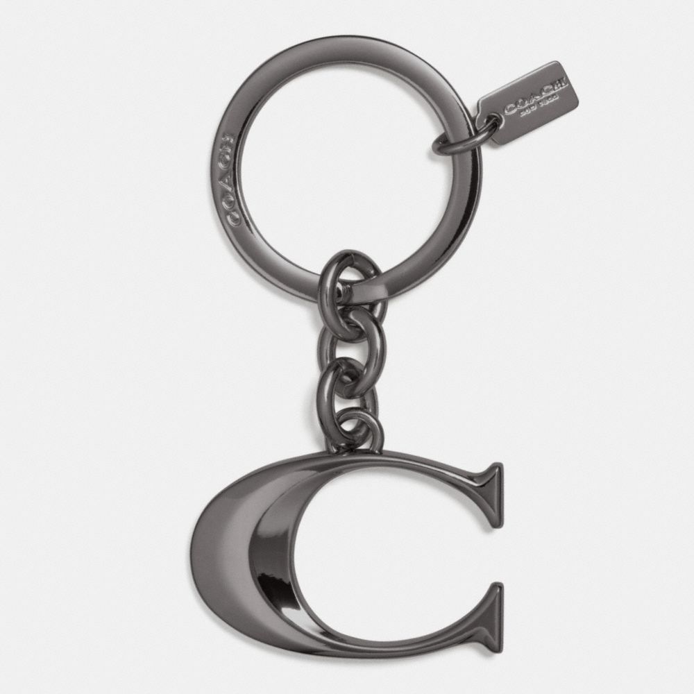 METAL C KEY RING - COACH f63984 - BBNKL