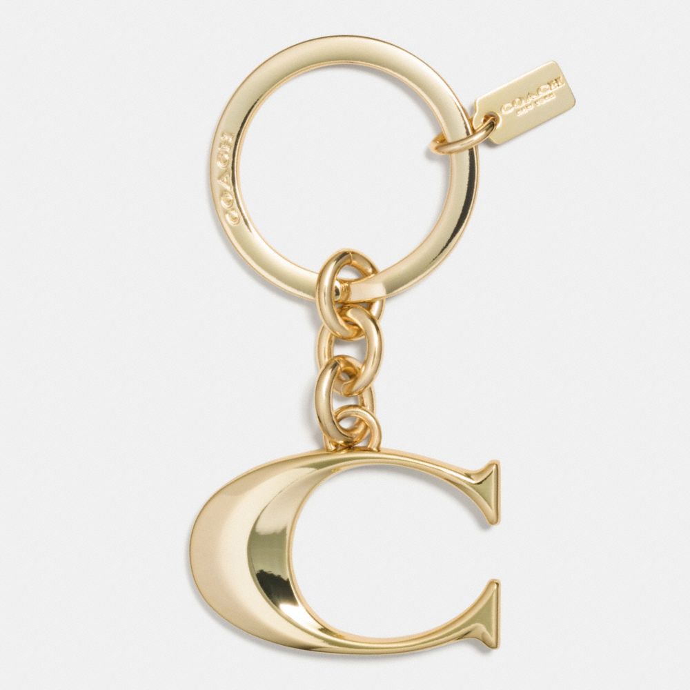 METAL C KEY RING - COACH f63984 - IME7O