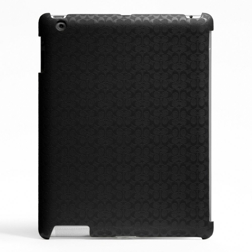 HERITAGE SIGNATURE IPAD CASE - COACH f64219 - BLACK