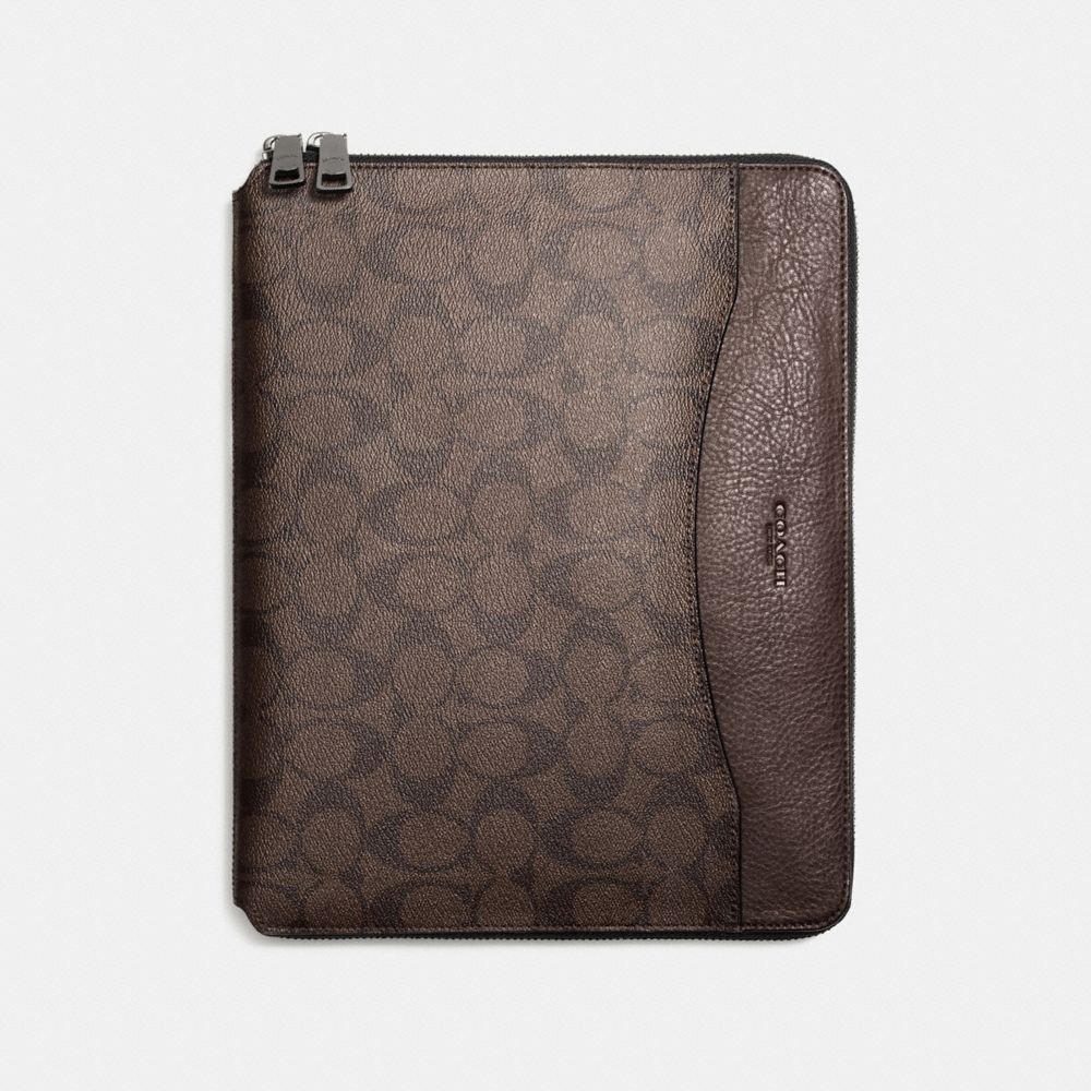 COACH TECH CASE IN SIGNATURE - MAHOGANY/BROWN - F64562