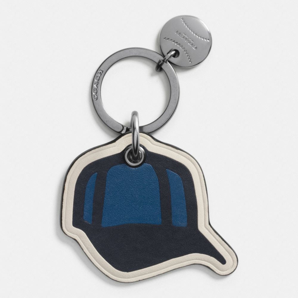 MODERN VARSITY BASEBALL HAT KEY RING - COACH f64933 - MIDNIGHT NAVY