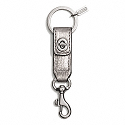COACH TURNLOCK TRIGGER SNAP KEY RING - SILVER/PEWTER - F65816