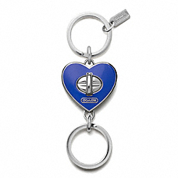 COACH HEART VALET KEY RING - ONE COLOR - F65820