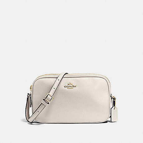 COACH CROSSBODY POUCH IN PEBBLE LEATHER - IMITATION GOLD/CHALK - f65988