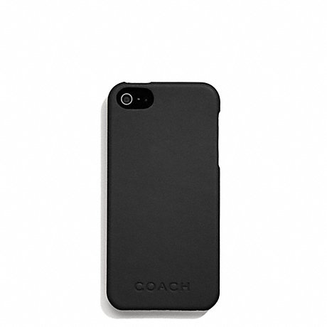 COACH CAMDEN LEATHER MOLDED IPHONE 5 CASE - BLACK - f66017