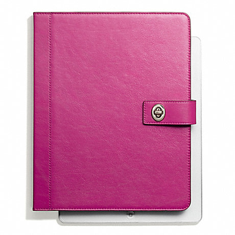COACH CAMPBELL LEATHER TURNLOCK IPAD CASE -  - f66788
