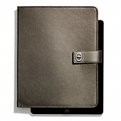 COACH OCCASION METALLIC LEATHER TURNLOCK IPAD CASE - ONE COLOR - F66963