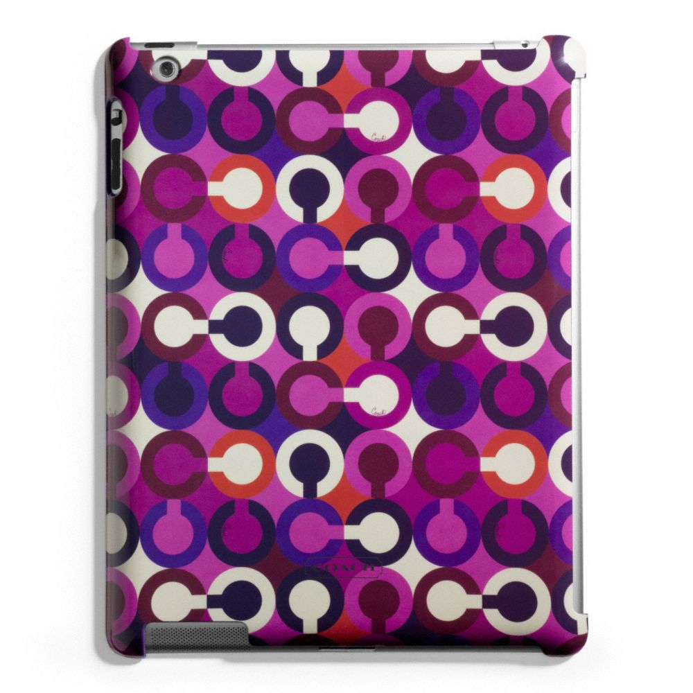 PARK OP ART SCARF PRINT MOLDED IPAD CASE - COACH f67520 - 23566