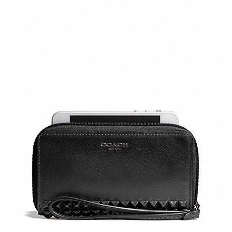 COACH STUDDED LEATHER EAST/WEST UNIVERSAL CASE -  - f67657