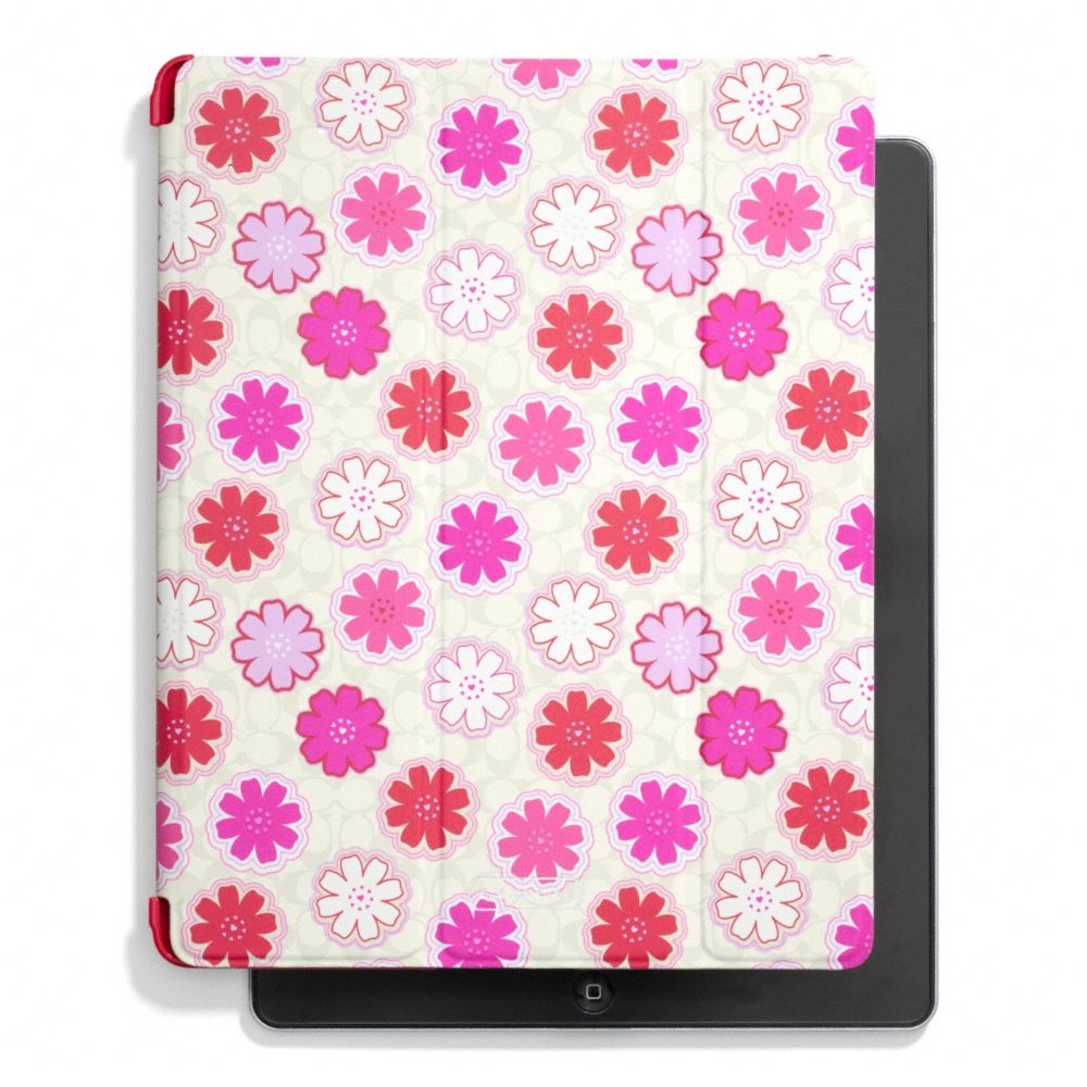 FLORAL PRINT TRIFOLD IPAD CASE - COACH f67805 - 26734