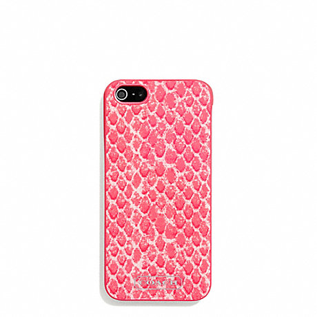 COACH SNAKE PRINT IPHONE 5 CASE - PINK MULTICOLOR - f68057