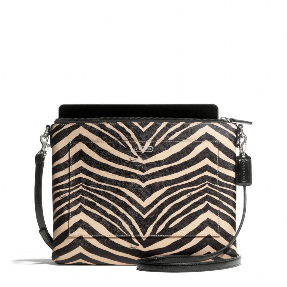 ZEBRA PRINT TABLET CROSSBODY - COACH f68599 - 28212