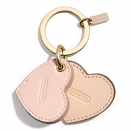 COACH MONOGRAMMABLE MULTI HEARTS KEY RING - PINK/MULTICOLOR - f68705
