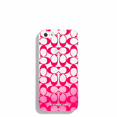 COACH PEYTON OMBRE PRINT MOLDED IPHONE 5 CASE - POMEGRANATE - f69729
