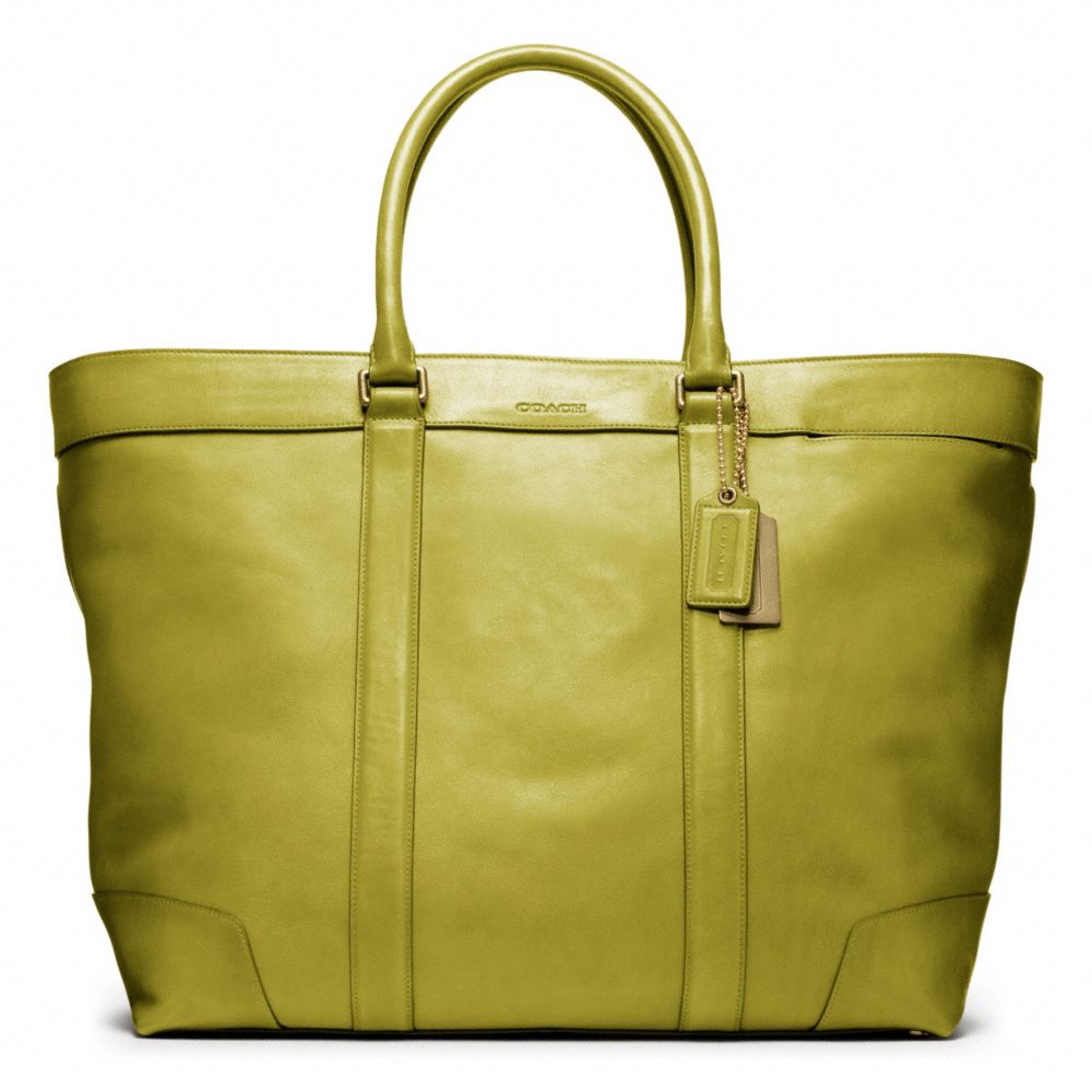 BLEECKER LEATHER WEEKEND TOTE - COACH f70487 - 25334