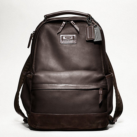 COACH RIVINGTON LEATHER BACKPACK -  - f70533