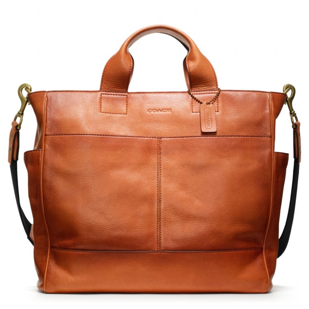 BLEECKER LEATHER UTILITY TOTE - COACH f70721 - 25342