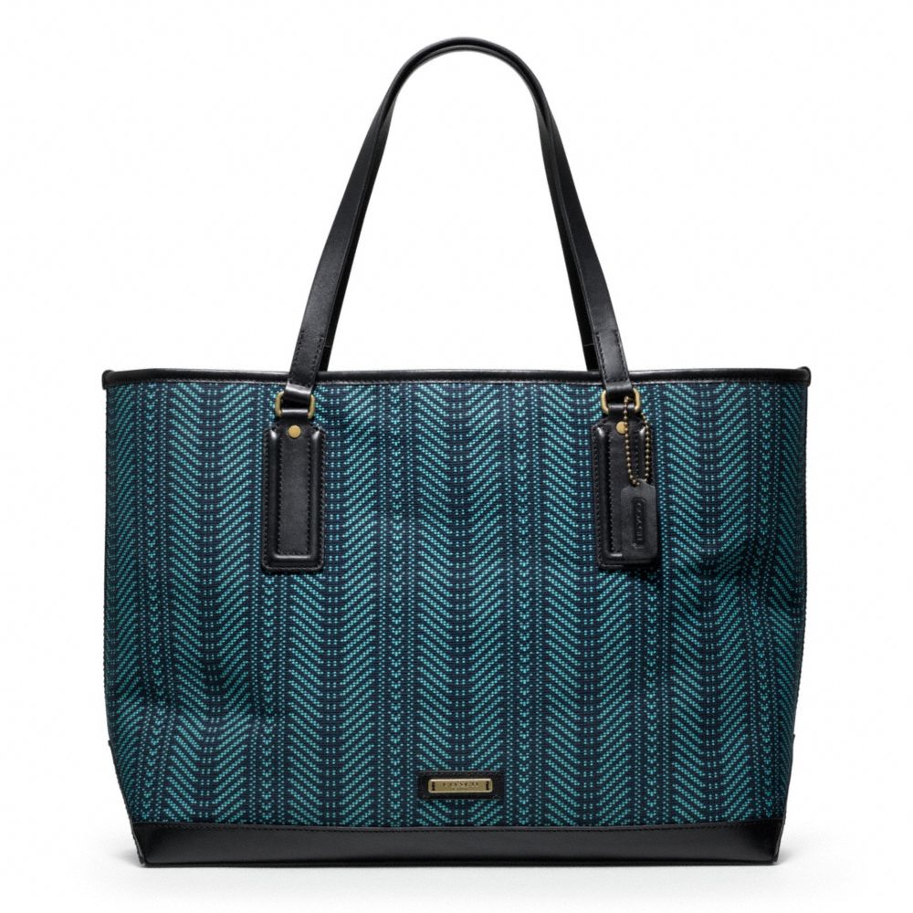 COACH BLEECKER WOVEN MARKET TOTE - ONE COLOR - F70969