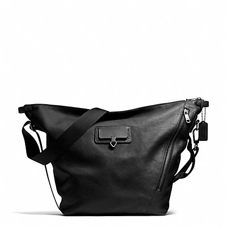 COACH THOMPSON TRANSIT BAG IN LEATHER - ANTIQUE NICKEL/BLACK - f71163