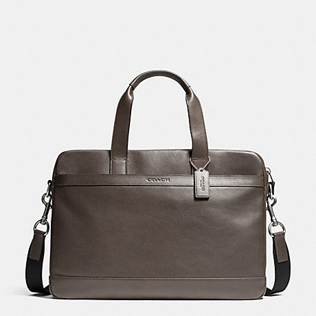 COACH HUDSON BAG IN SMOOTH LEATHER -  GRAY - f71561