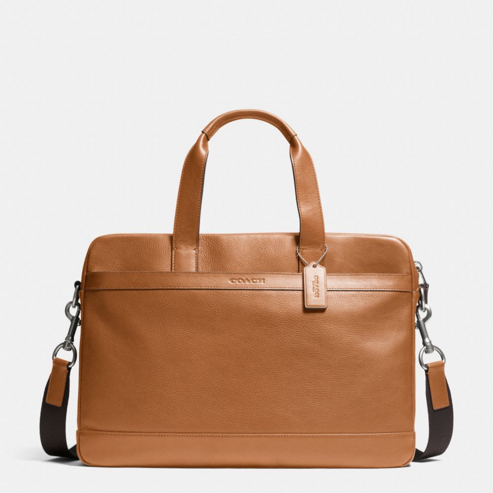 HUDSON BAG IN SMOOTH LEATHER - COACH f71561 -  SADDLE
