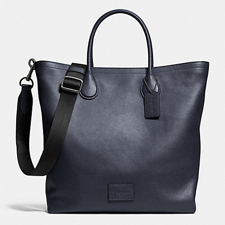 COACH MERCER TOTE IN PEBBLE LEATHER - ANTIQUE NICKEL/MIDNIGHT - f71647