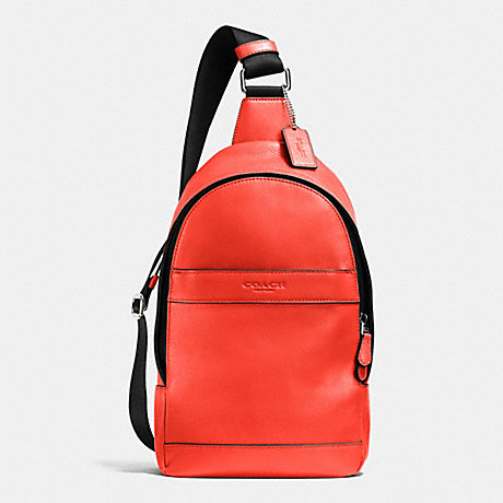 COACH CAMPUS PACK IN SMOOTH LEATHER - ORANGE - f71751