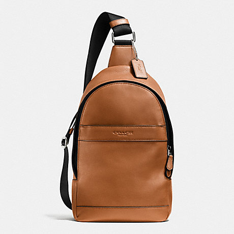 COACH CAMPUS PACK IN SMOOTH LEATHER - SADDLE - f71751