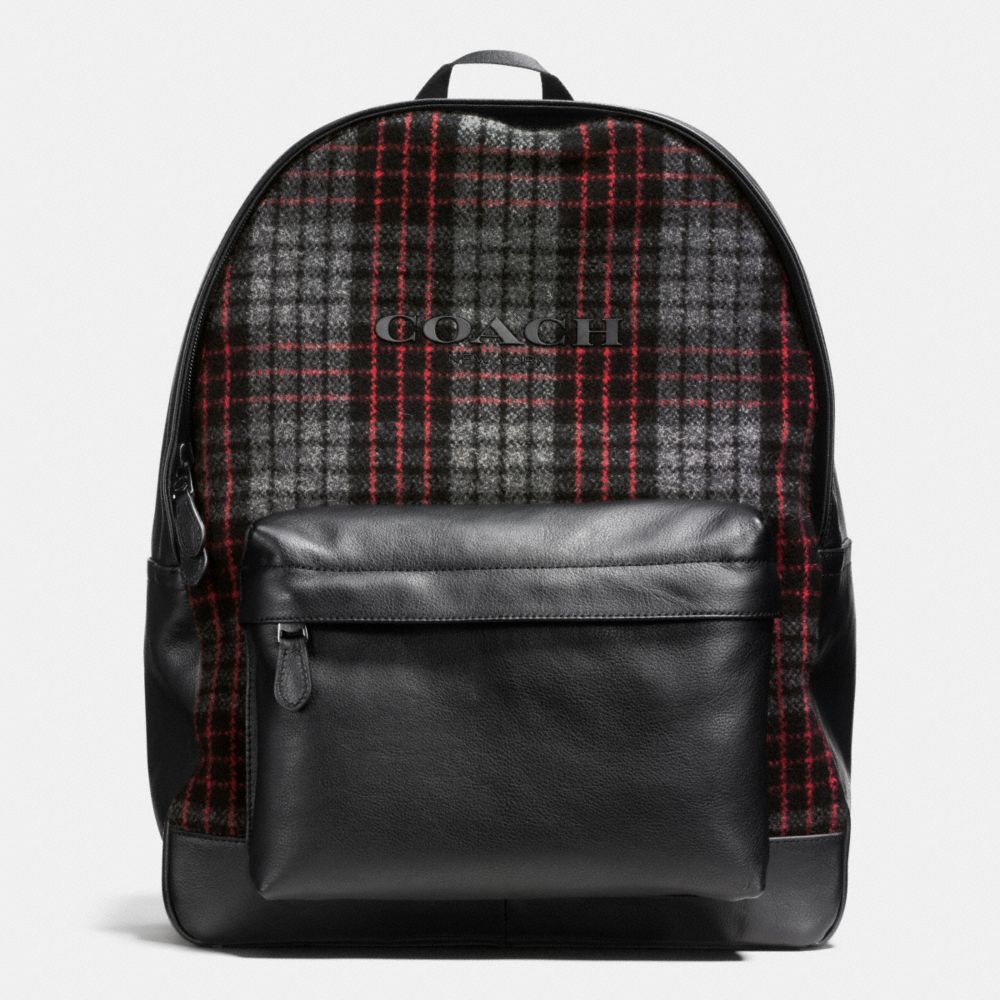 COACH CAMPUS BACKPACK IN PRINTED WOOL - EBW - F71938