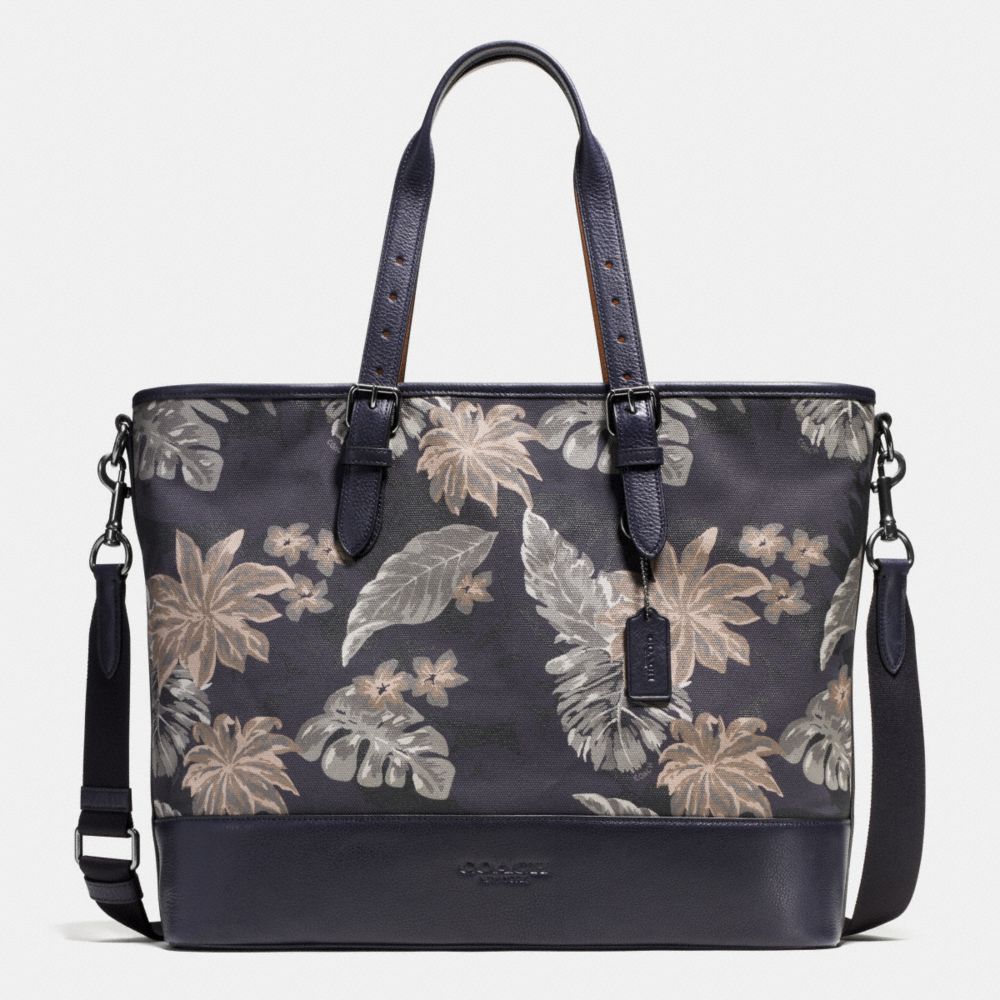 MERCER TOTE IN PRINTED CANVAS - COACH f72074 - HAWAIIAN PALM