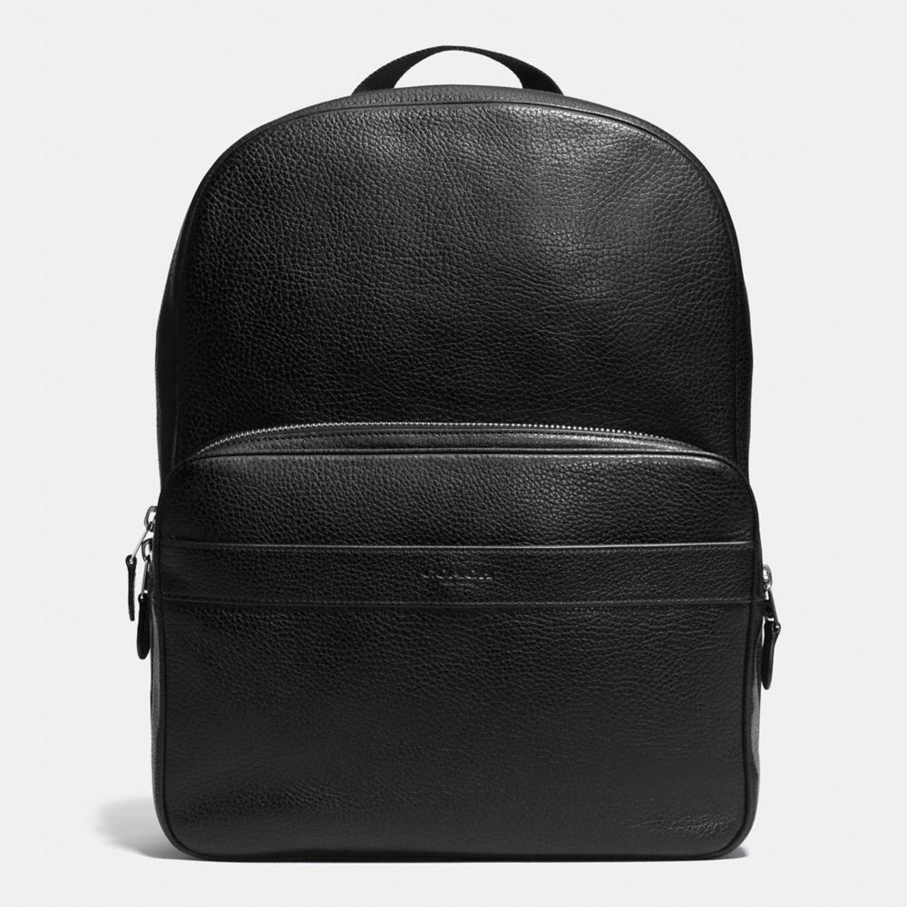 HAMILTON BACKPACK IN PEBBLE LEATHER - COACH f72082 - BLACK