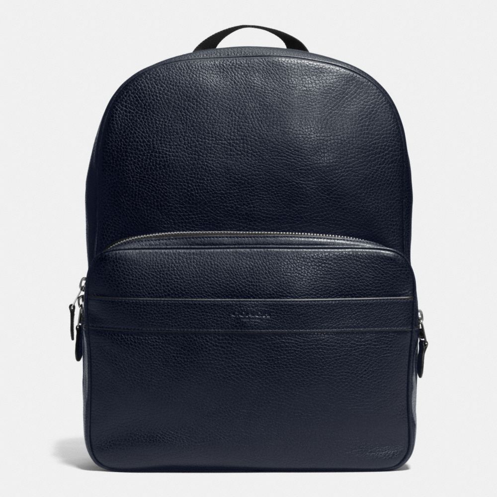 HAMILTON BACKPACK IN PEBBLE LEATHER - COACH f72082 - MIDNIGHT