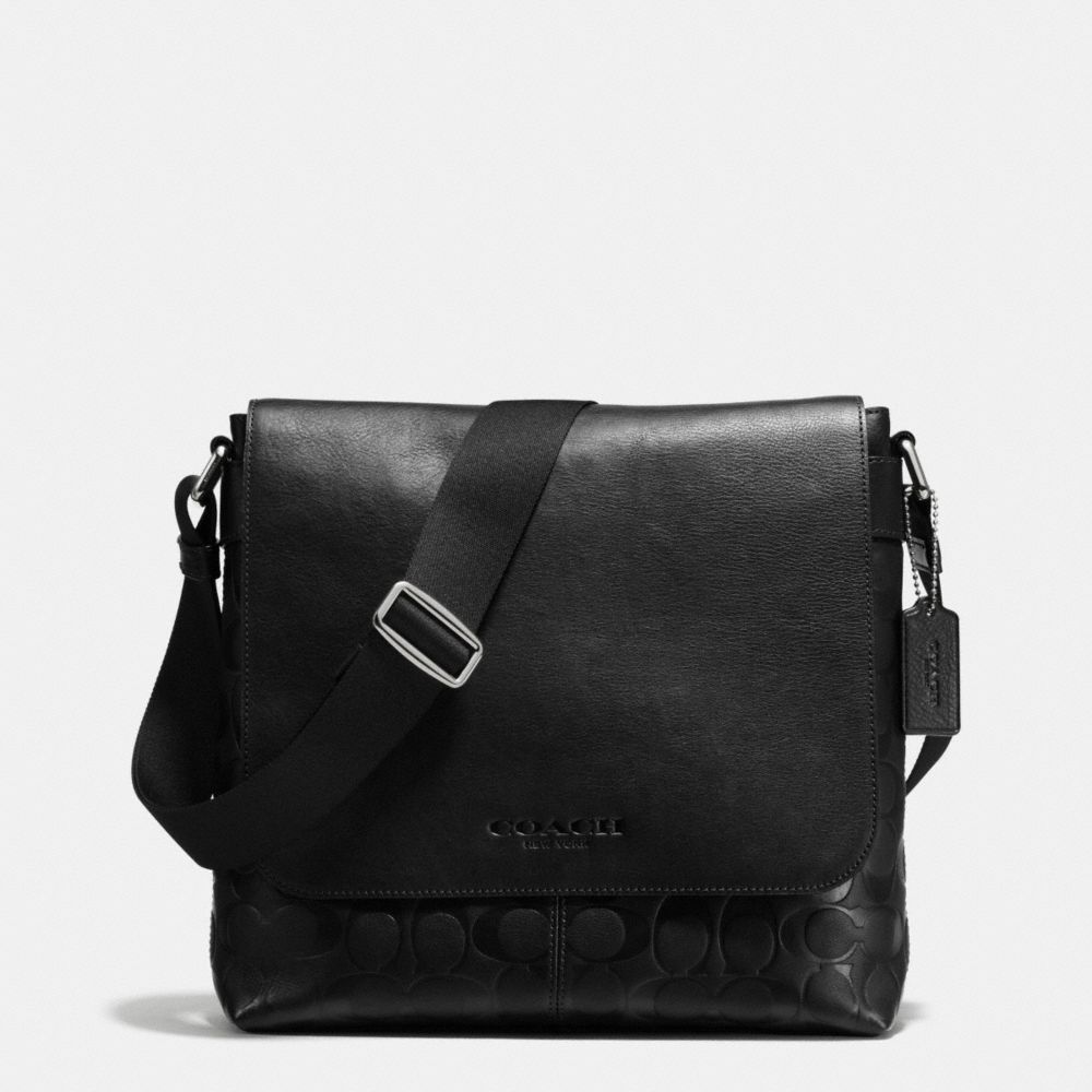 SULLIVAN SMALL MESSENGER IN SIGNATURE - COACH f72110 - BLACK