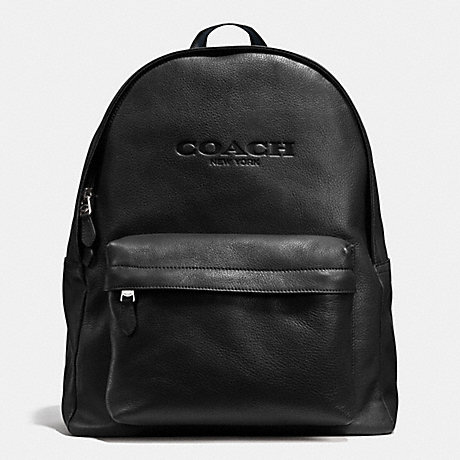 COACH CAMPUS BACKPACK IN SMOOTH LEATHER - BLACK - f72120