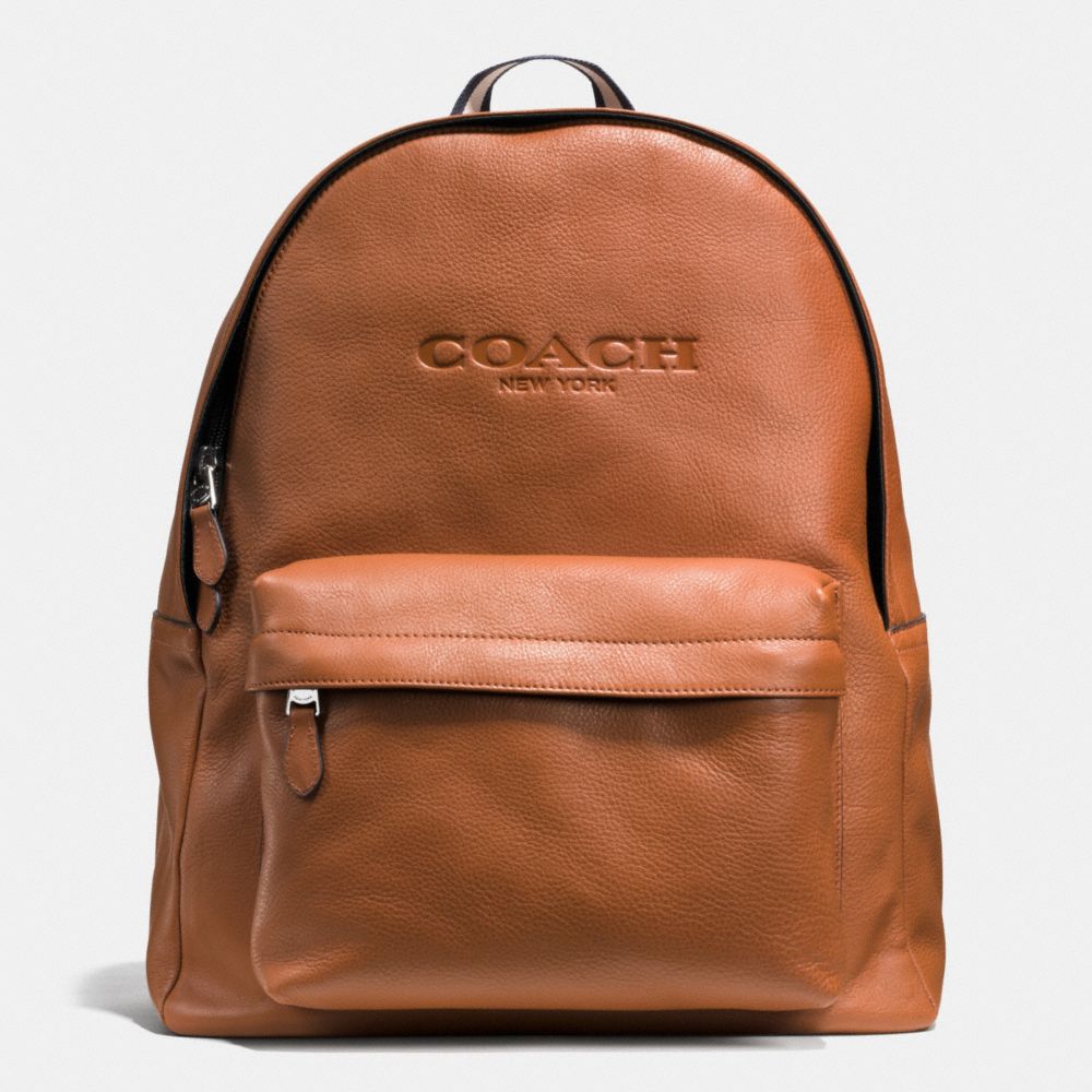 CAMPUS BACKPACK IN SMOOTH LEATHER - COACH f72120 - SADDLE