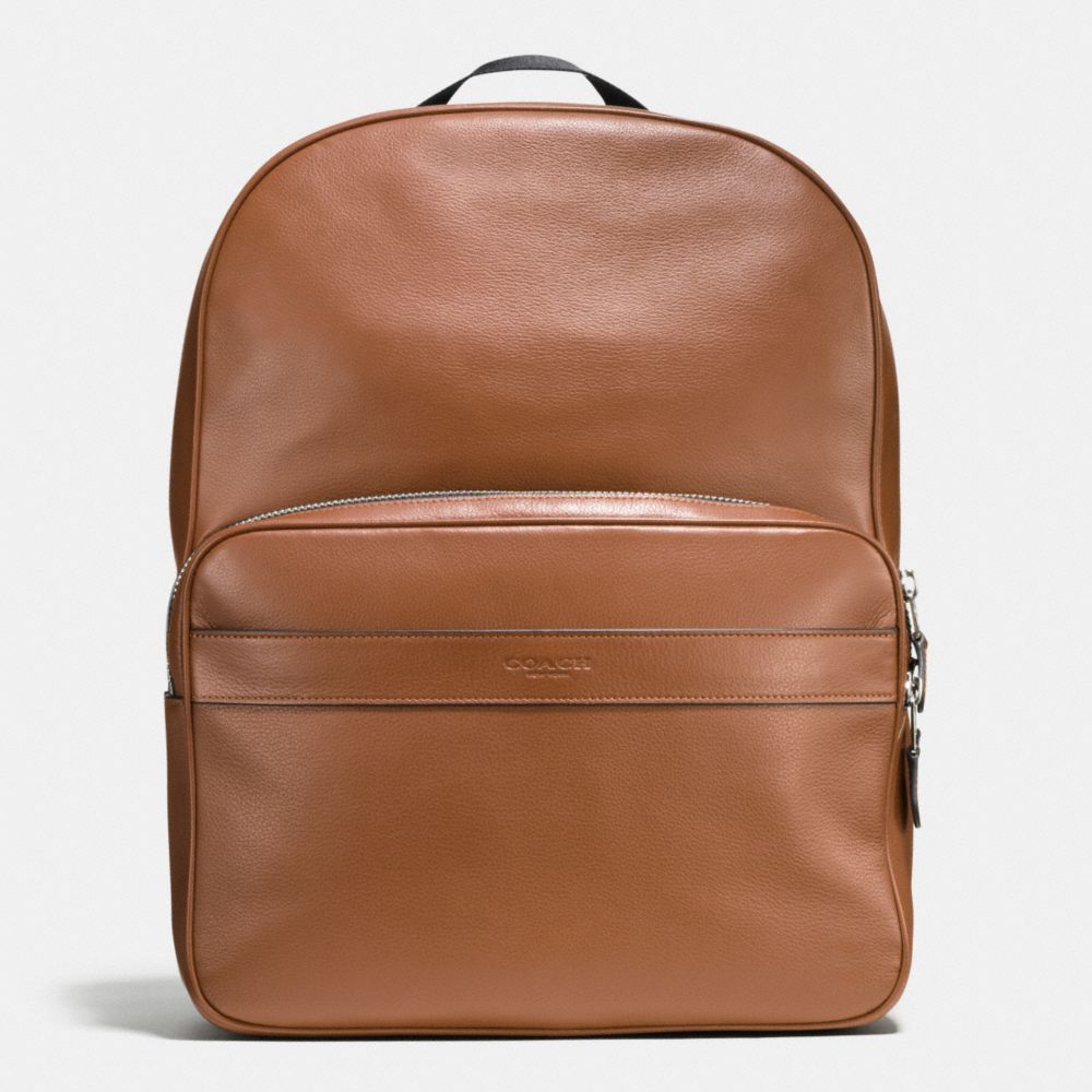 HAMILTON BACKPACK IN SPORT CALF LEATHER - COACH f72364 - DARK SADDLE