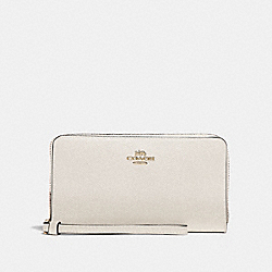 COACH LARGE PHONE WALLET - CHALK/GOLD - F73413