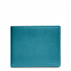 COACH BLEECKER LEATHER SLIM BILLFOLD - ONE COLOR - F74305