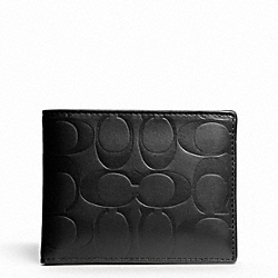 SIGNATURE EMBOSSED PASSCASE ID WALLET