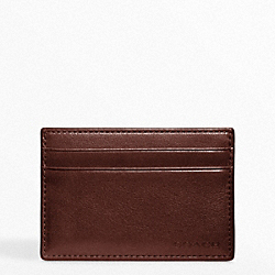 COACH BLEECKER LEATHER ID CARD CASE - ONE COLOR - F74560