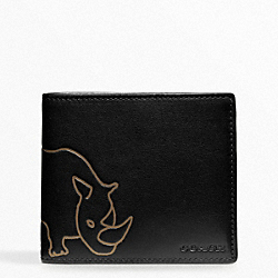 COACH HUGO GUINNESS DOUBLE BILLFOLD - ONE COLOR - F74562